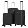 Набір валіз 2E Aero (L+M+S) чорний 2E-SPP-AERO-SET3-BK