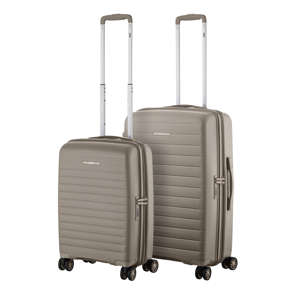 Набір валіз 2E Aero (M+S) сіро-коричневий 2E-SPP-AERO-SET2-TPфото1