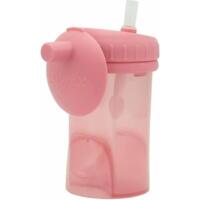 Чашка непроливайка с силиконовой соломинкой Difrax, Raspberry (1010 Raspberry)