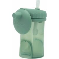 Чашка непроливайка с силиконовой соломинкой Difrax, Sage (1010 Sage)