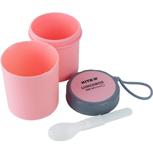 Ланчбокс Kite круглий 450 мл, рожевий (k23-187-3)