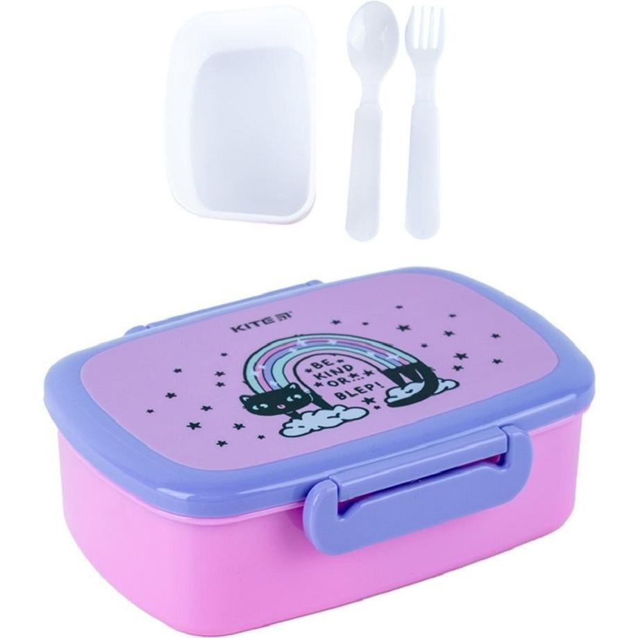 Ланчбокс з наповненням Kite Rainbow Cat, 750 мл (k24-163-2)фото1