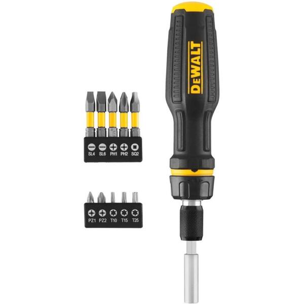 

Отвертка DeWalt Full Fit Telescoping, рукоятка двухкомпонентная, 25-50мм, 10 бит, SL, PH (DWHT68001-0)