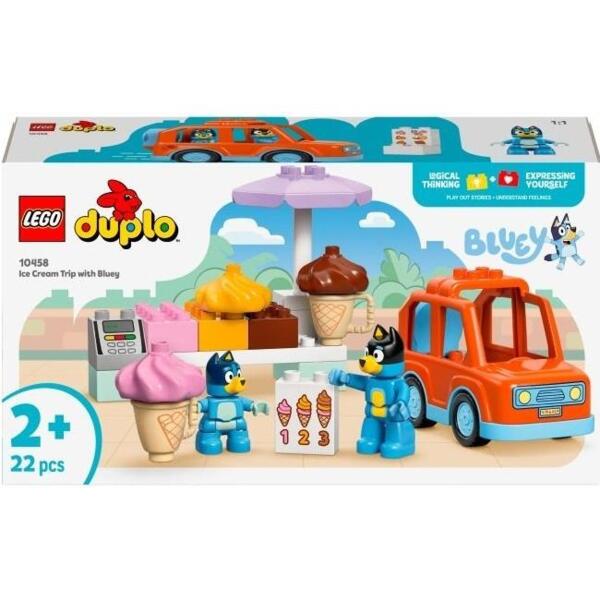 

LEGO 10458 DUPLO Bluey Путешествие с мороженым и Блуи