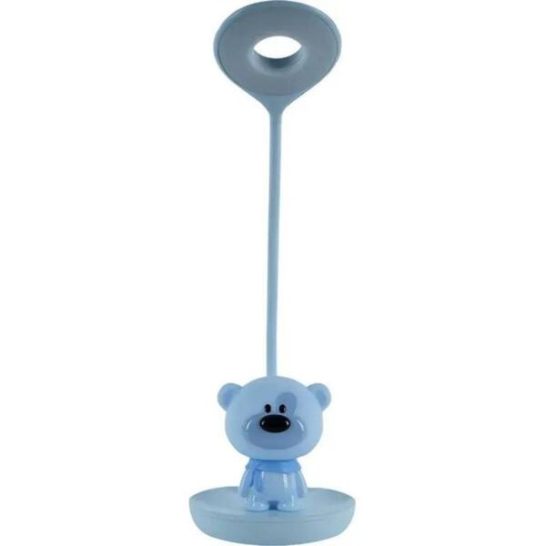Настольная лампа LED с аккумулятором Bear, синий (k24-492-2-3)