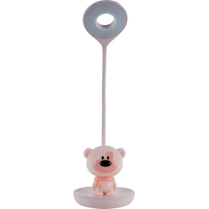 Настольная лампа Kite LED с аккумулятором Bear, розовый (k24-492-2-2) фото 1