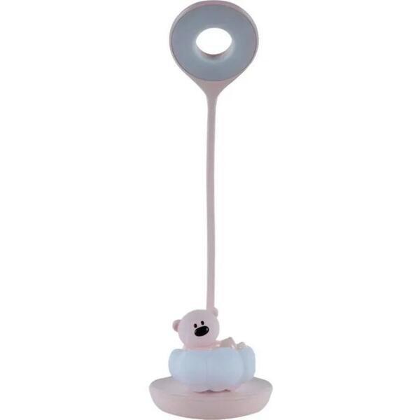 

Настольная лампа Kite LED с аккумулятором Cloudy Bear, розовый (k24-493-2-2)