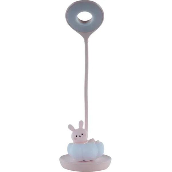 Настольная лампа LED с аккумулятором Cloudy Bunny, розовый (k24-493-1-2)