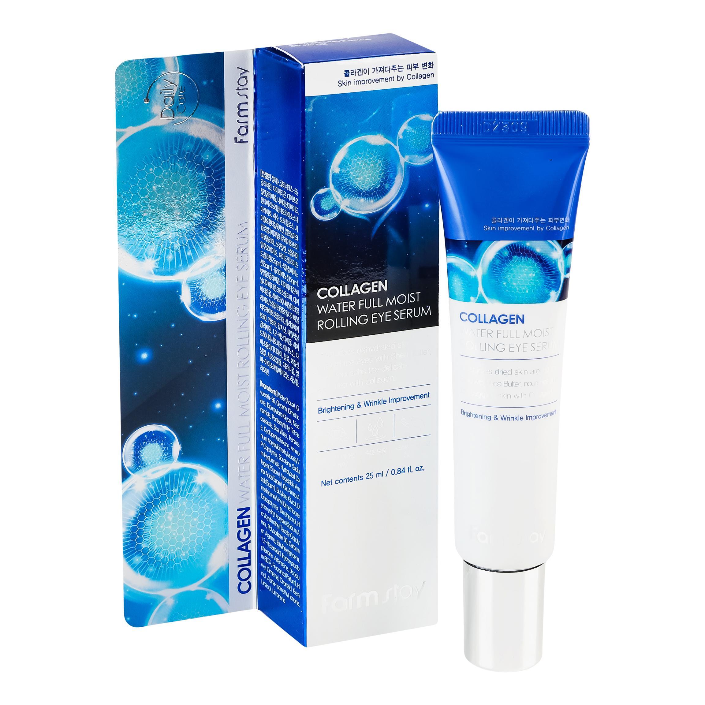 Сыворотка-роллер для кожи вокруг глаз FarmStay с коллагеном 25 мл фото 1