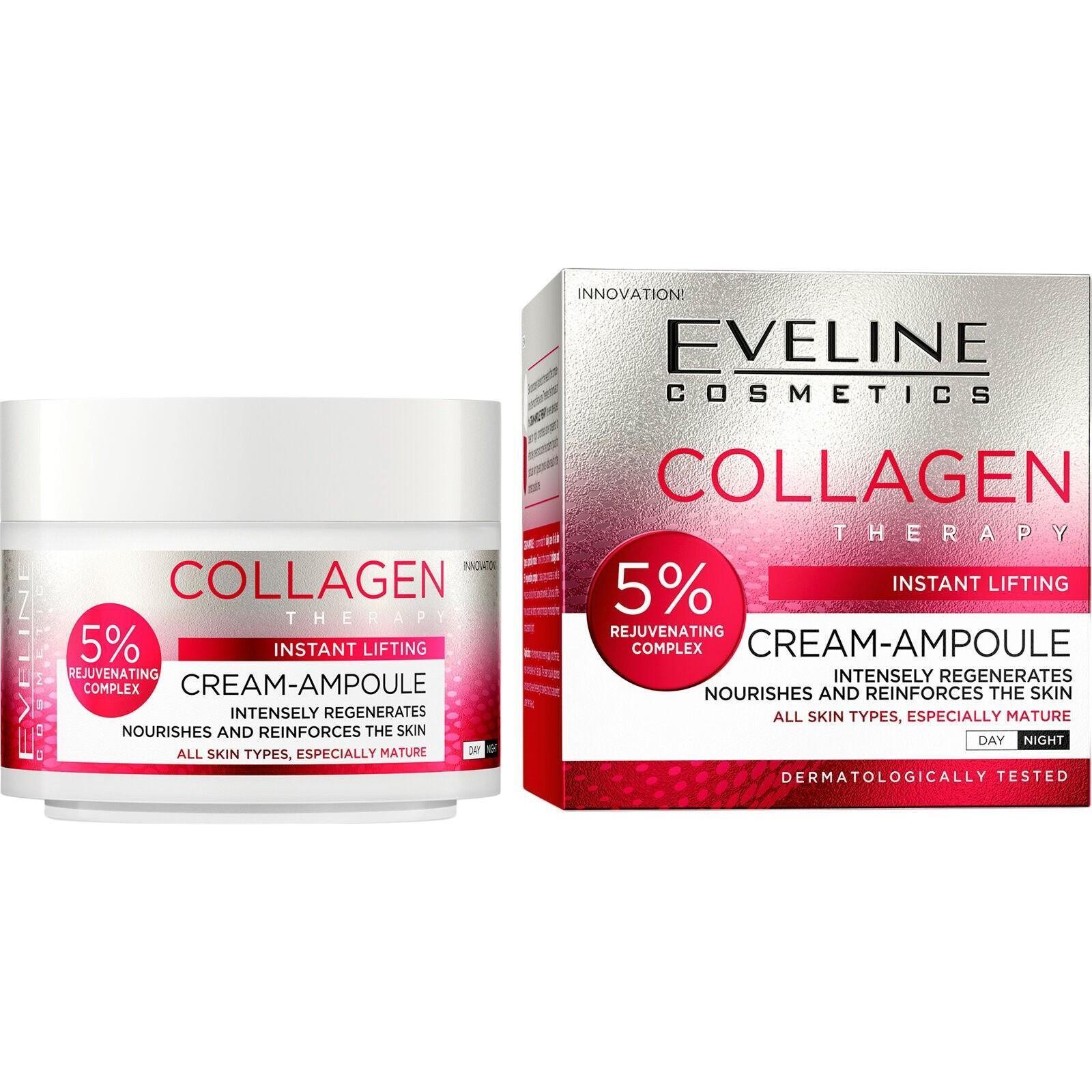 Крем для обличчя Eveline Collagen Therapy омолоджуючий 50 млфото1