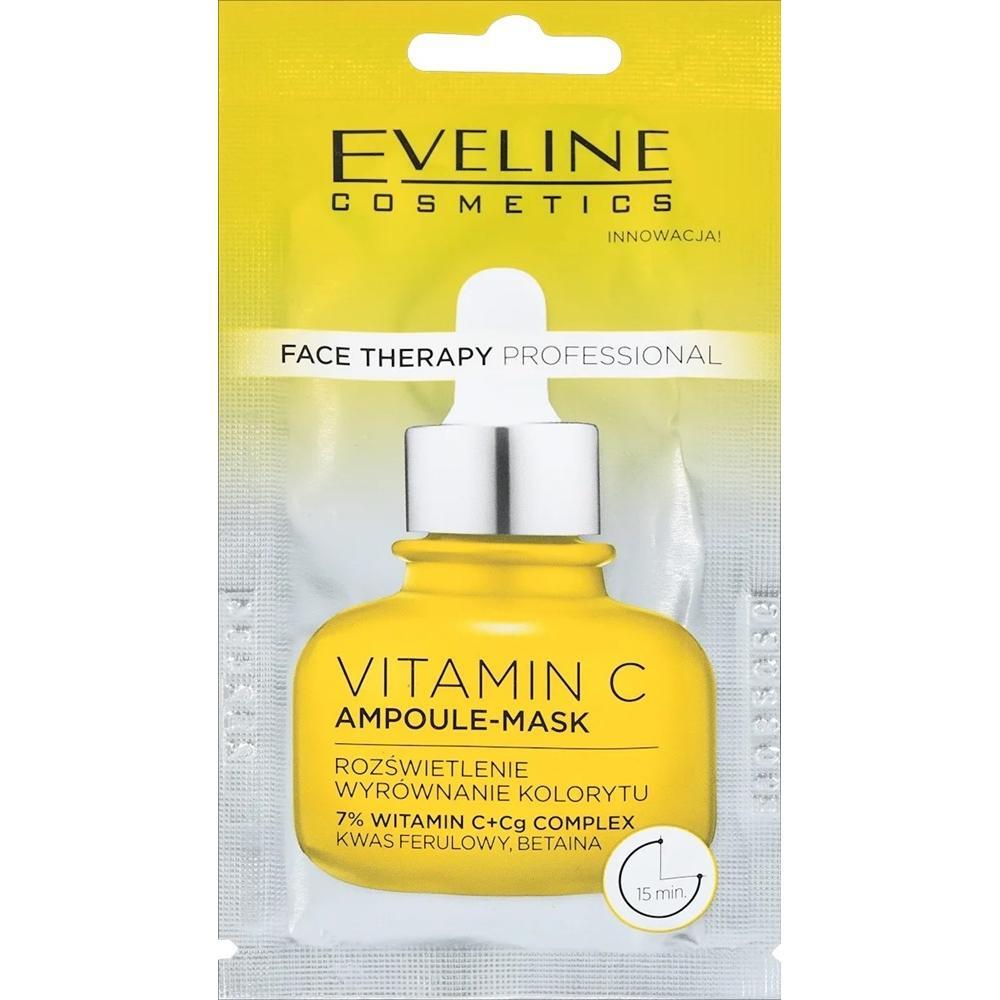 Кремово-гелевая маска Eveline Vitamin C Ampoule Face Therapy Professional 8 мл фото 1
