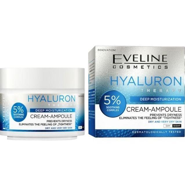 Крем для обличчя Eveline Hyaluron Therapy зволожуючий 50 млфото