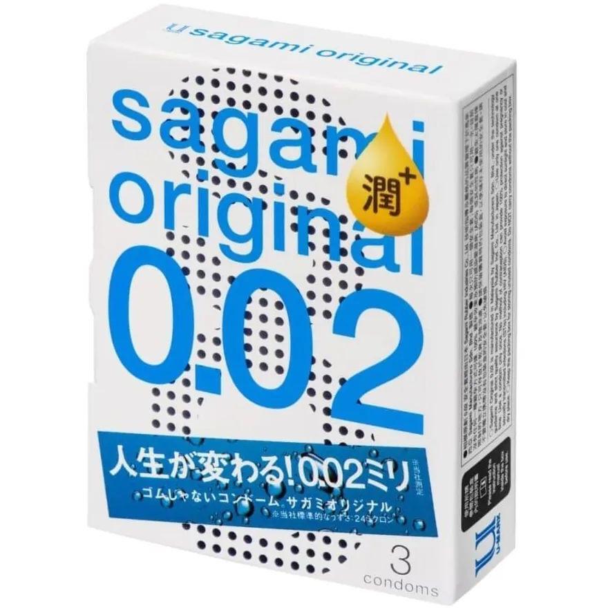Презервативи Sagami Original 0.02 поліуретанові Extra Lub 3 штфото1
