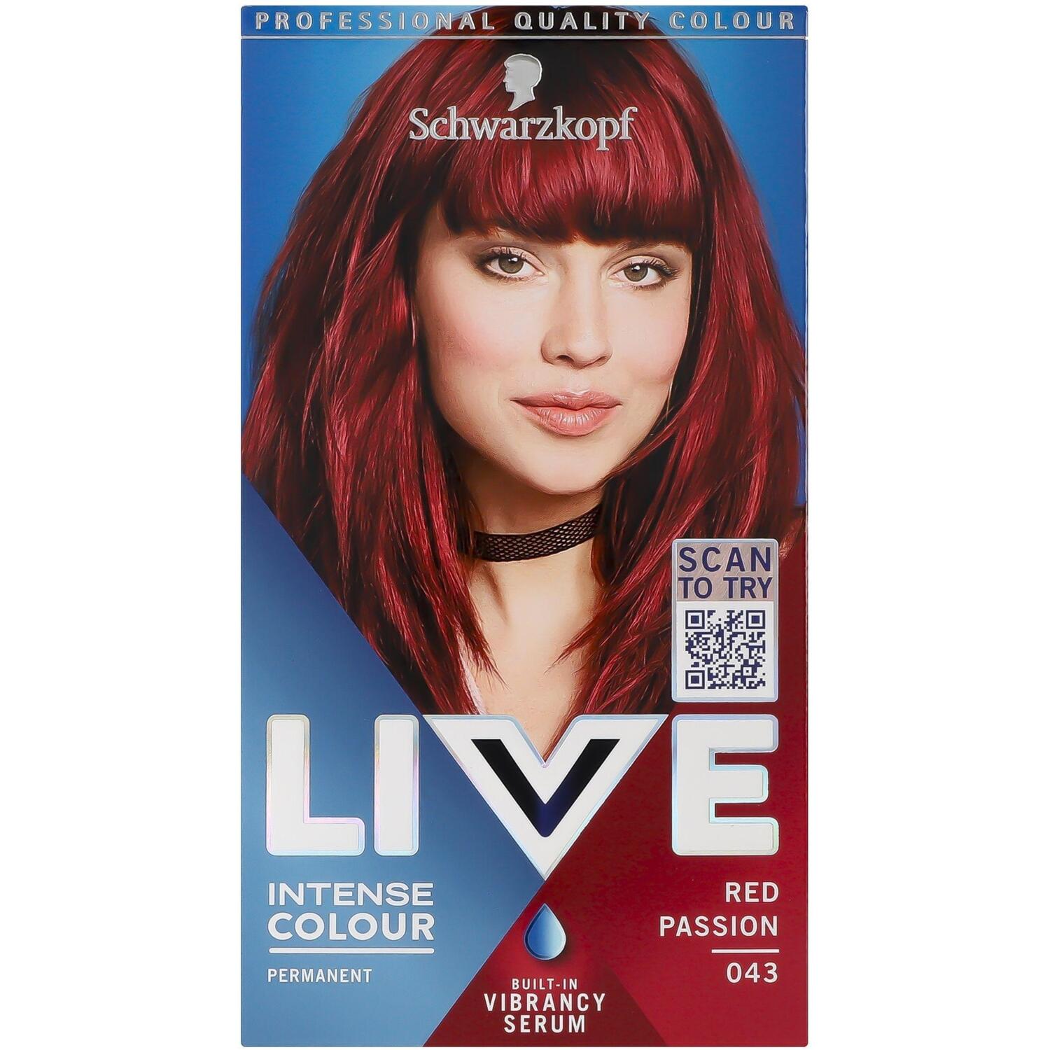 Крем-краска для волос Live 043 Настоящий красный фото