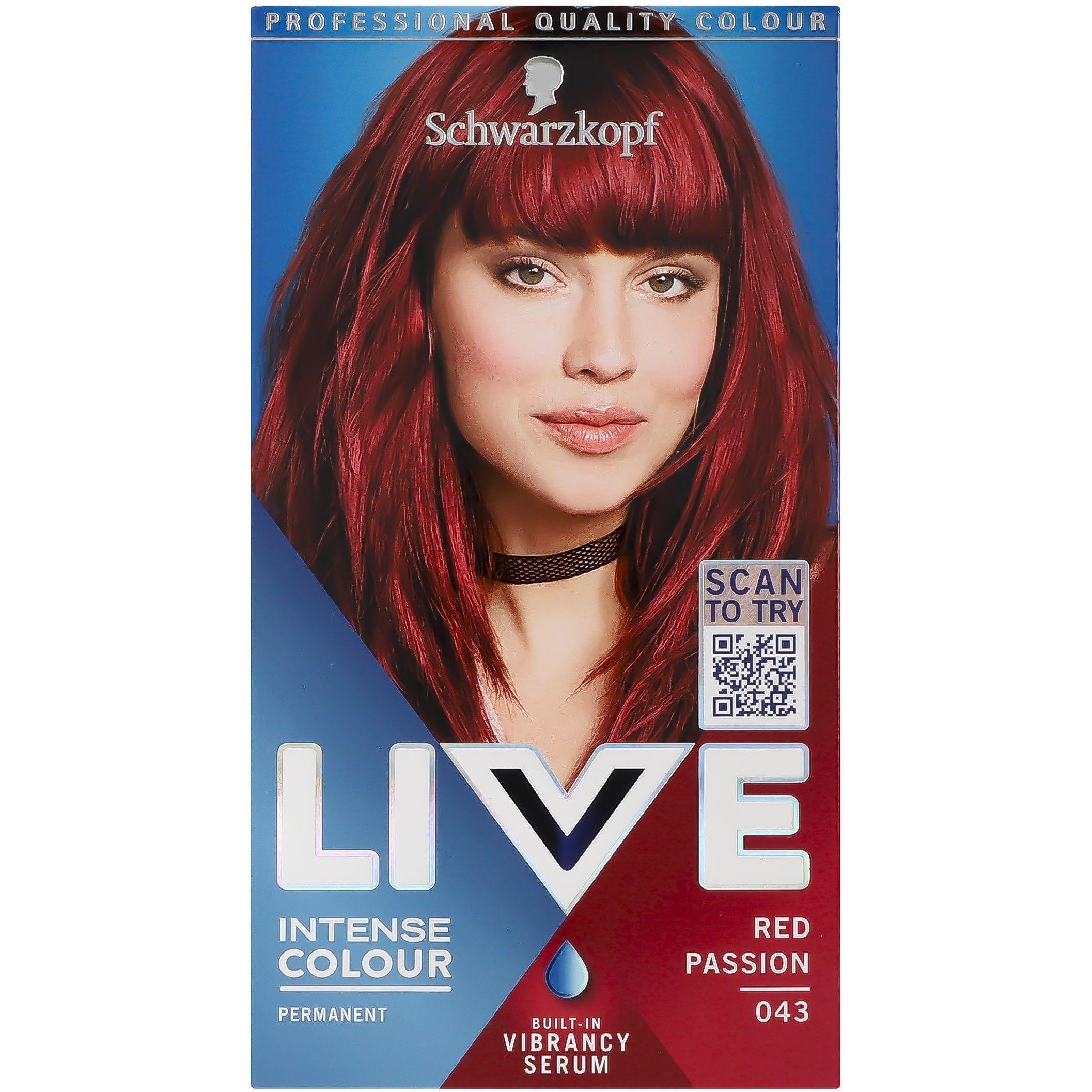 Крем-краска для волос Live 043 Настоящий красный фото 1