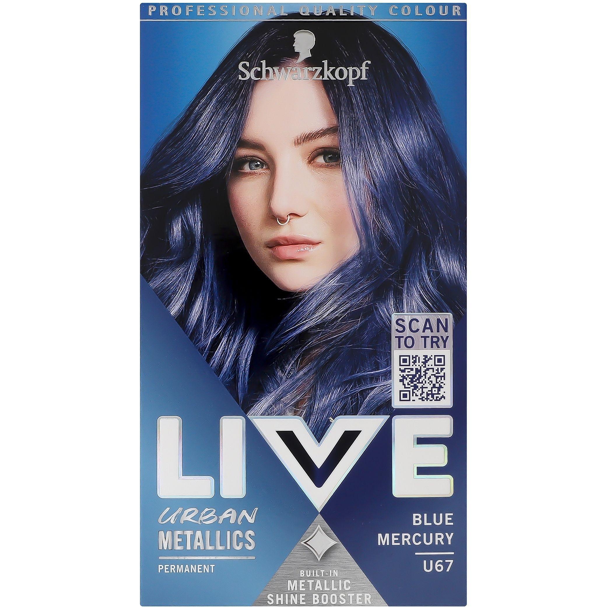 Крем-краска для волос Live U67 Сапфировый синий фото 1