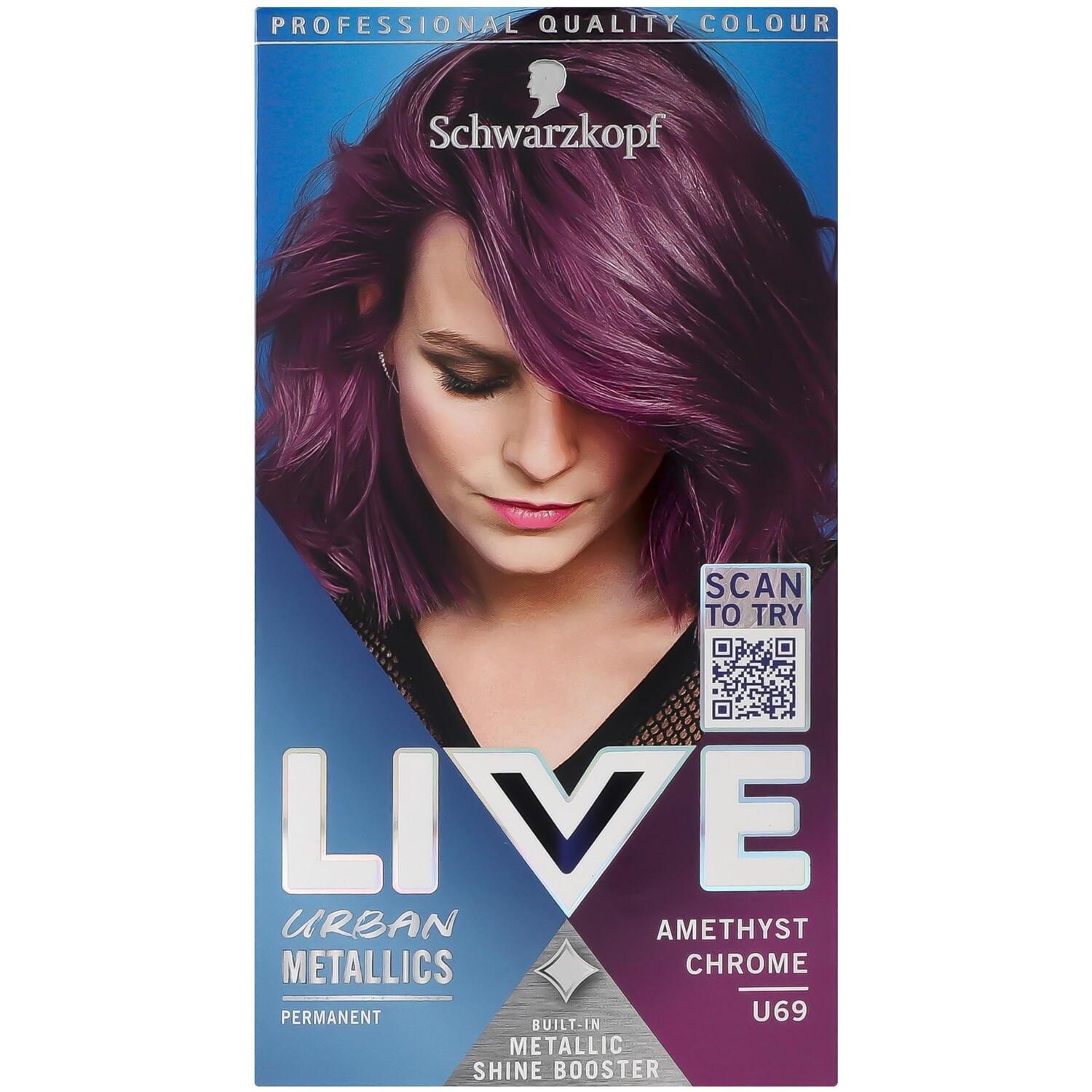 Крем-фарба для волосся Live U69 Благородний аметистфото