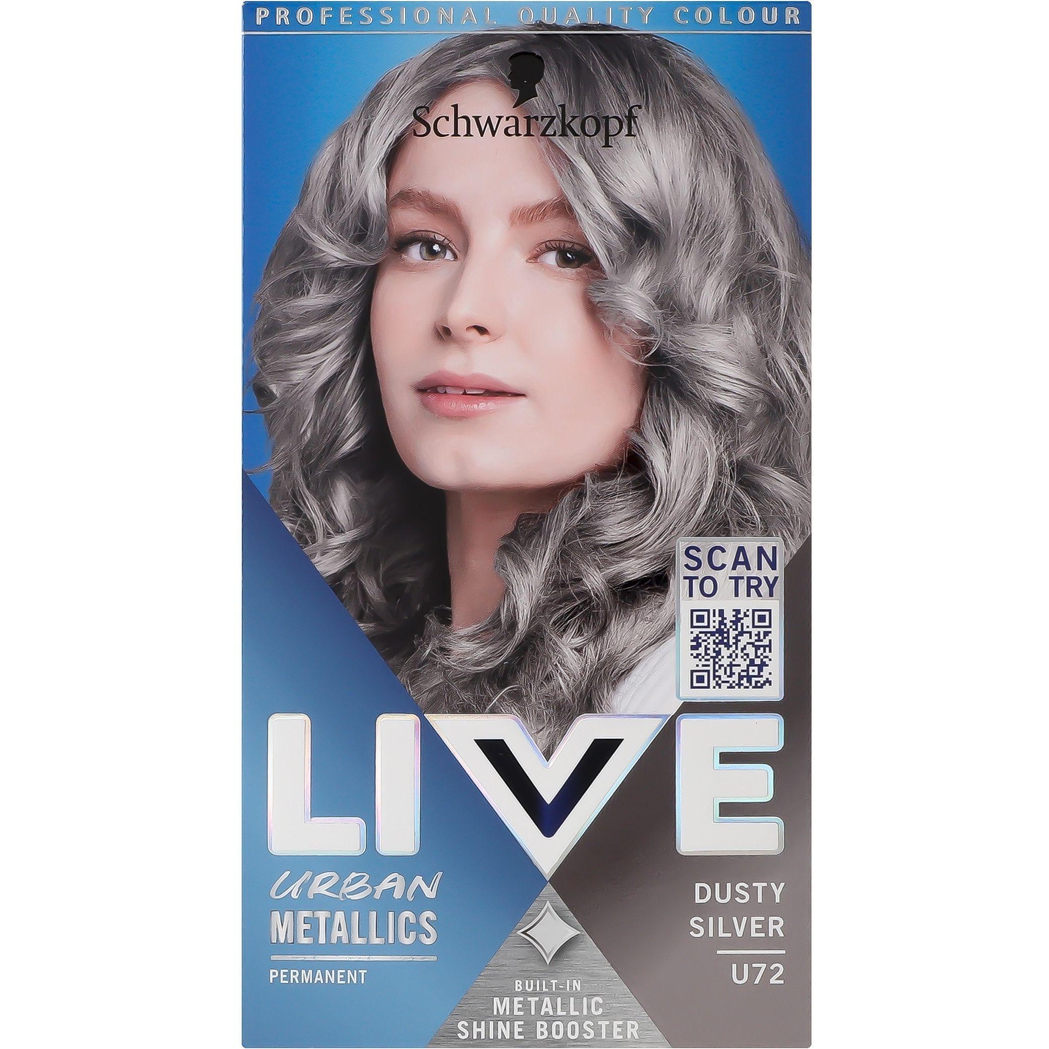 Крем-краска для волос Live U72 Пепельный хром фото 1