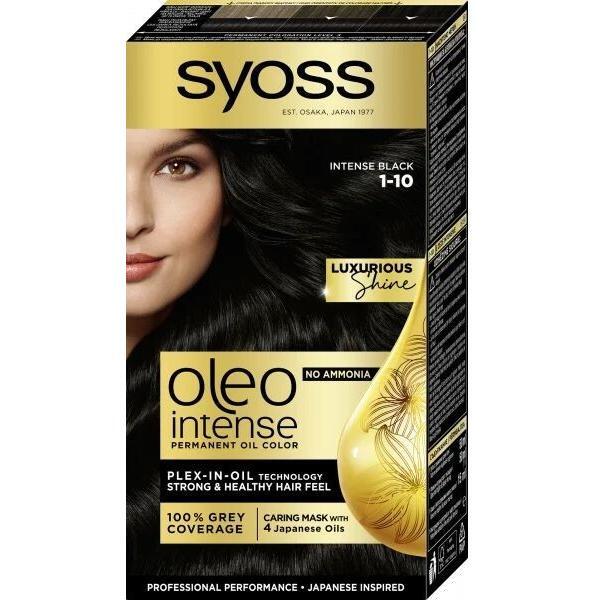 Фарба для волосся Syoss Oleo Intense 1-10 Глибокий чорний 115 млфото