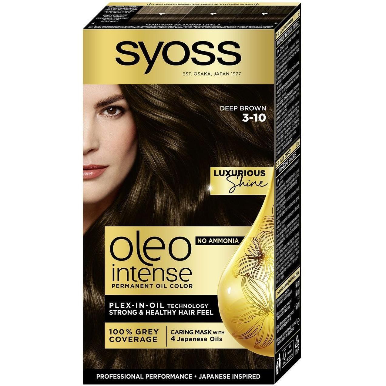 Фарба для волосся Syoss Oleo Intense 3-10 Глибокий каштановий 115 мл