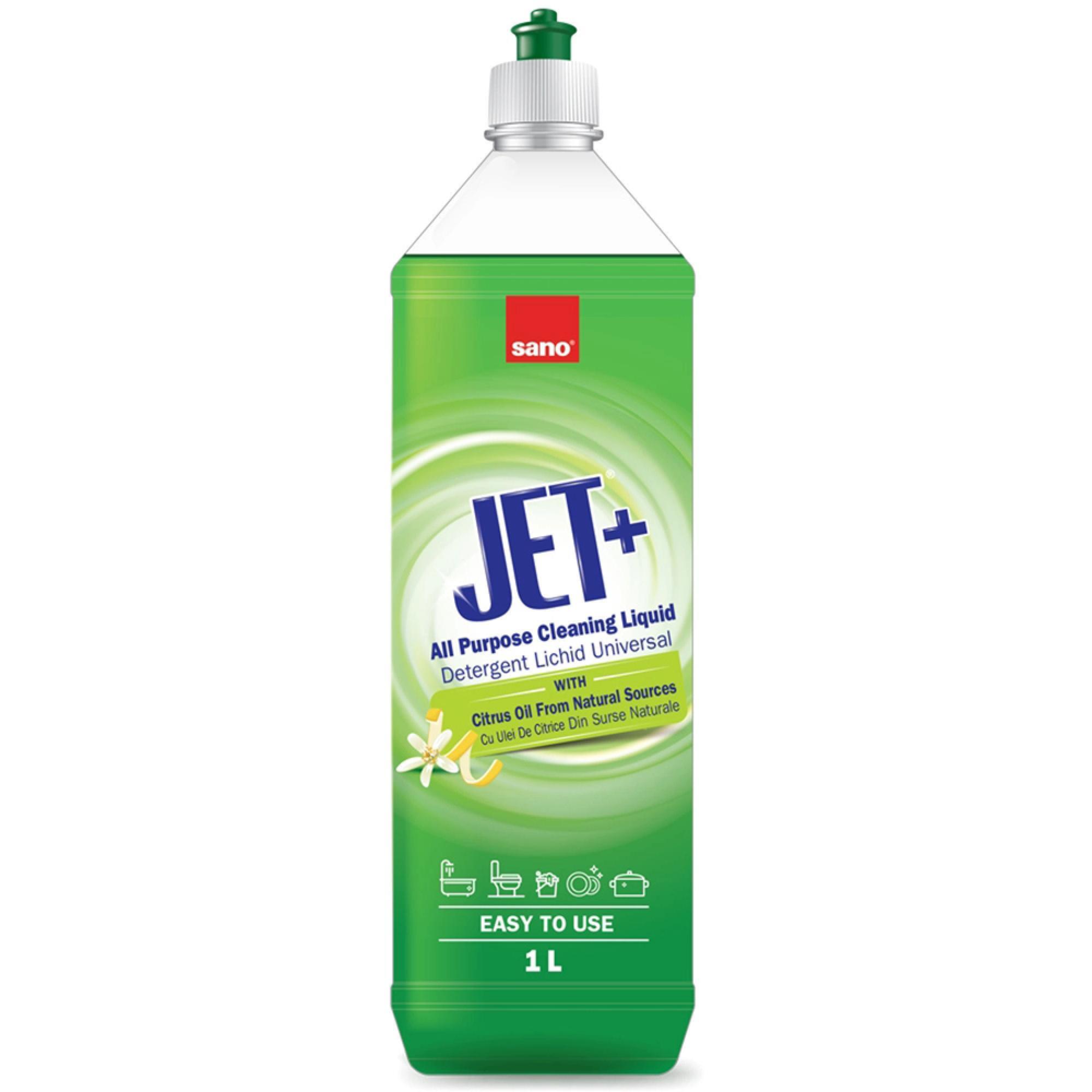Універсальний засіб для прибирання Sano Jet з цитрусовою олією 1 лфото1