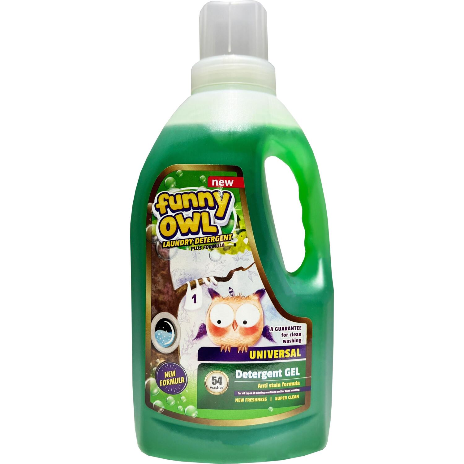 Гель для стирки Funny Owl Universal 1.62 л фото 