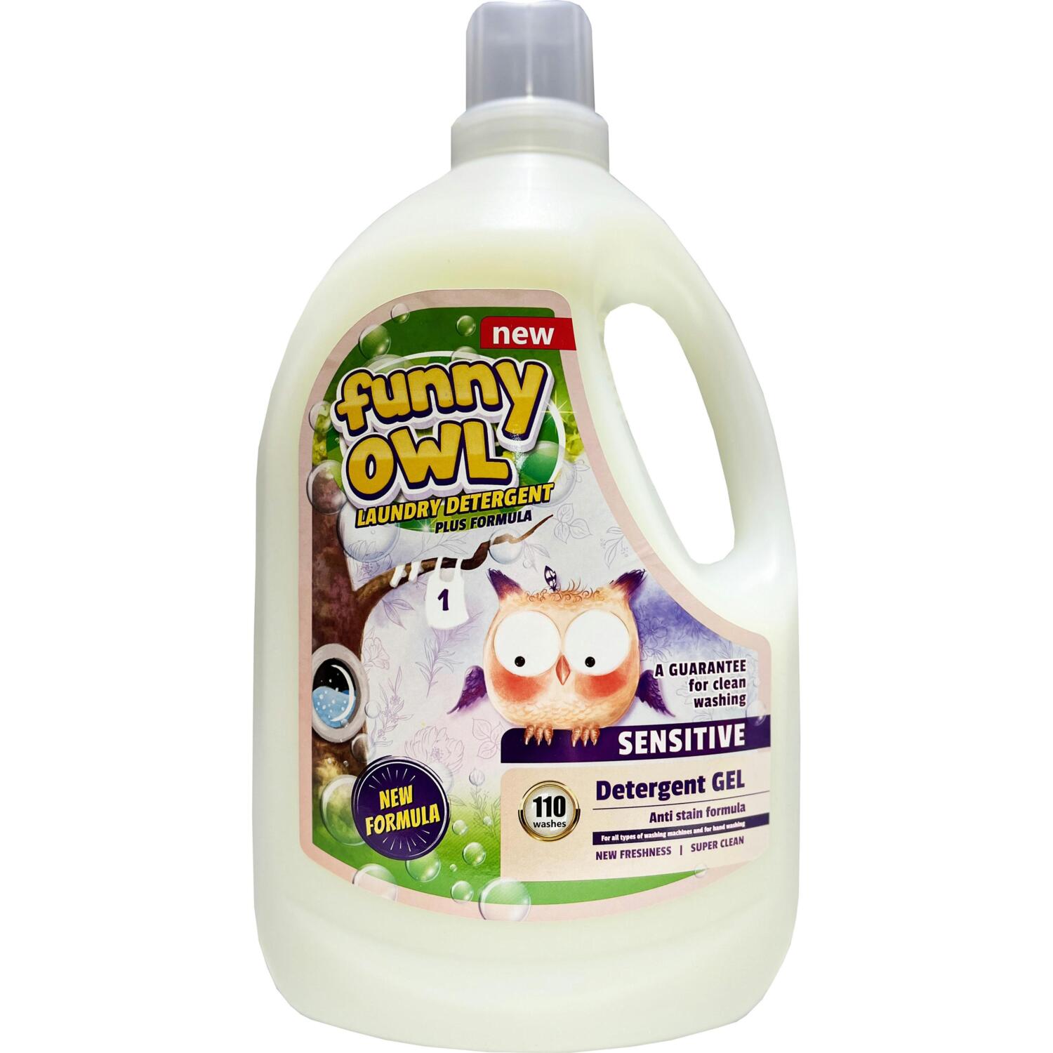 Гель для стирки Funny Owl Sensitive для детской одежды 3.3 л фото 