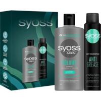 Набір Syoss For men Clean&Freshness Шампунь Men Volume 440 мл + Сухий шампунь Anti-Grease 200 мл