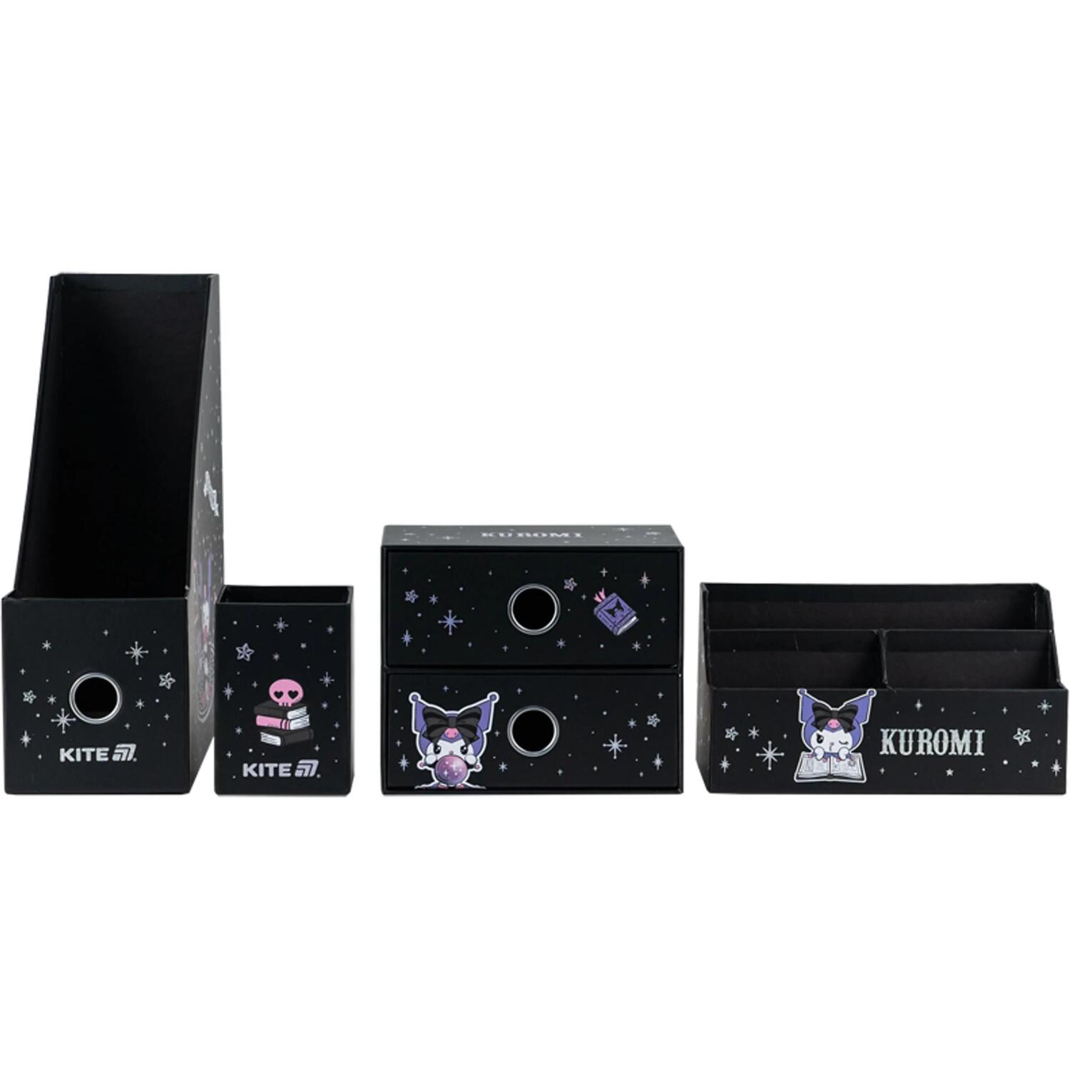 Органайзер настільний Kite Kuromi, 4 предмети (hk25-357)фото