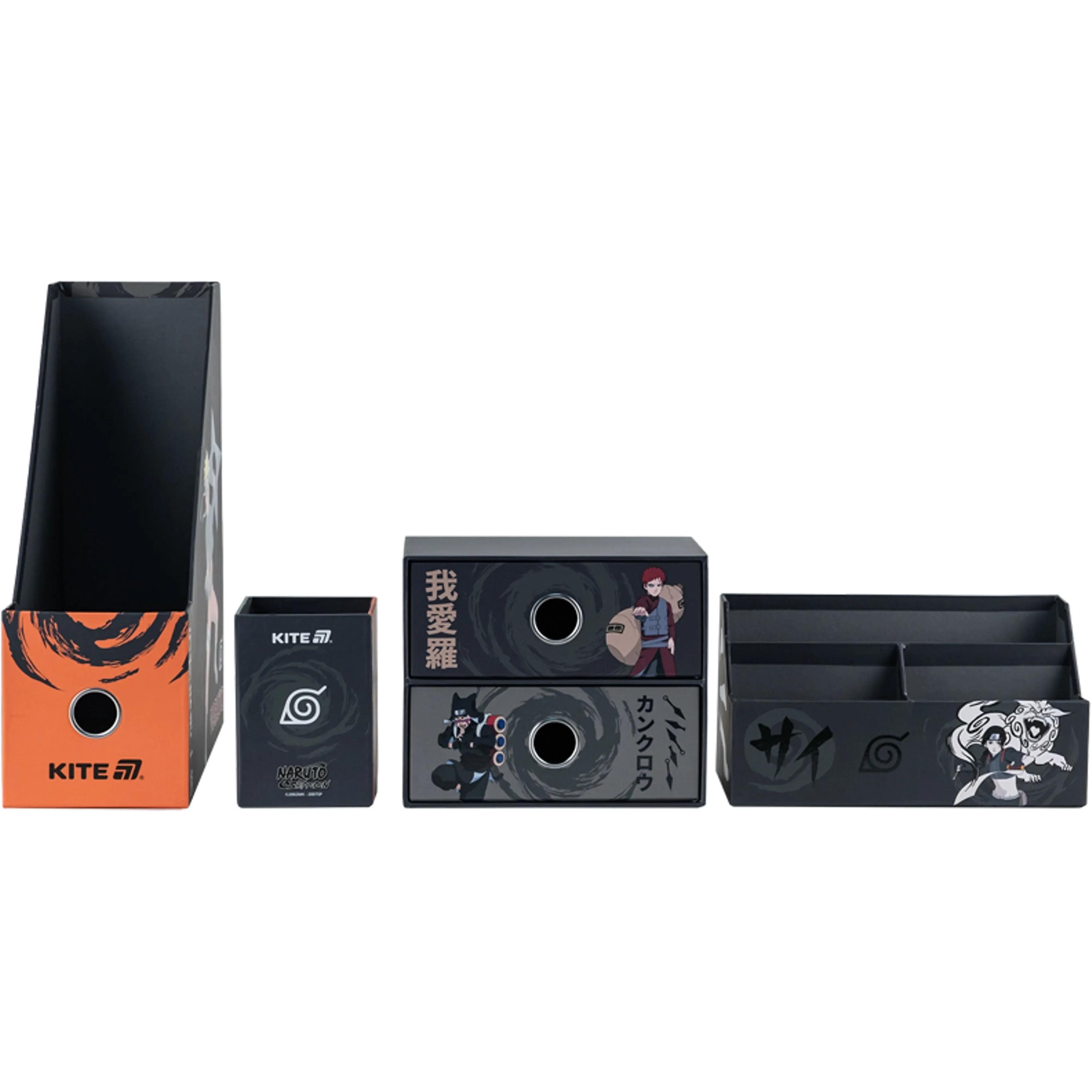 Органайзер настольный Kite Naruto, 4 предмета (nr25-357) фото 1