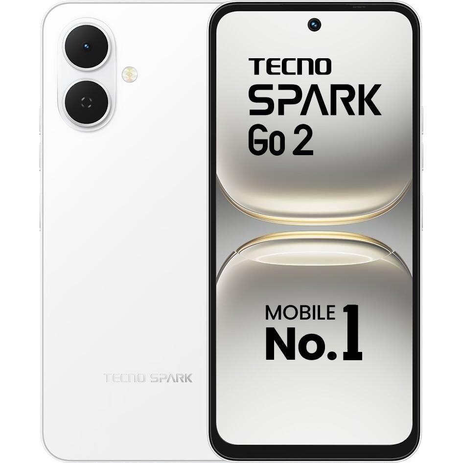 Смартфон TECNO Spark Go 2 (KM4) 3/64Gb Veil White (4894947088827)фото1