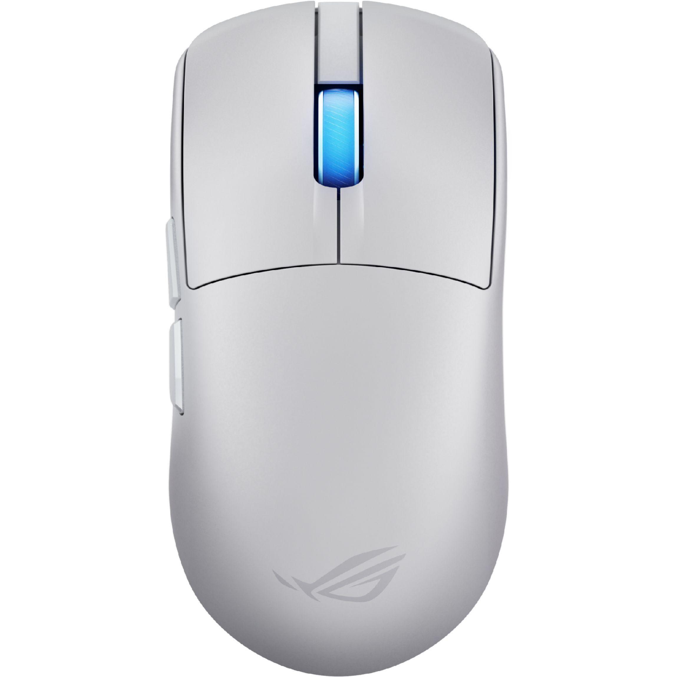 Ігрова миша Asus ROG Harpe II Ace, USB-A/WL/BT White (90MP0490-BMUA10)фото1