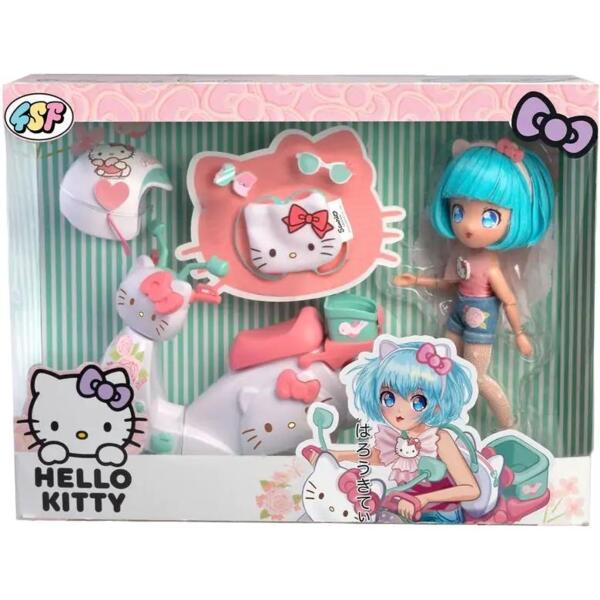

Игровой набор 4SF Manga Dolls серии "Hello Kitty" – Красотка Пинк на скутере (с аксесс.) (HKTF3000)