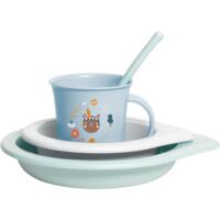Набор посуды для кормления Suavinex "Лесные истории", синий (306793)