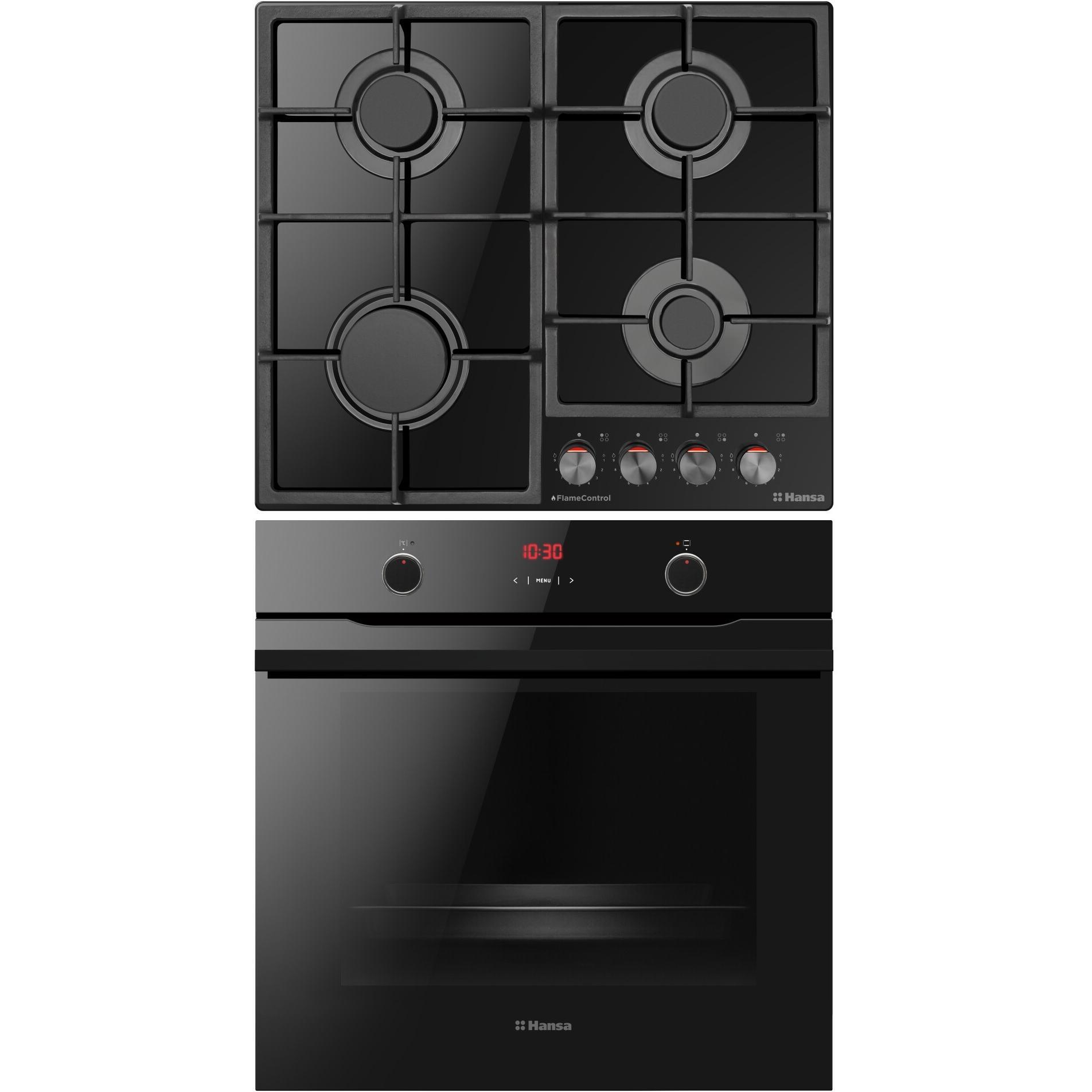 Комплект Hansa варочная поверхность + духовой шкаф FCGS69326фото1