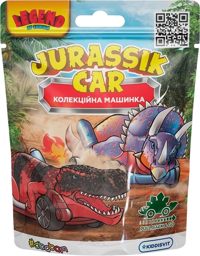 Колекційна машинка - Jurassik Car (у диспл.) фото1