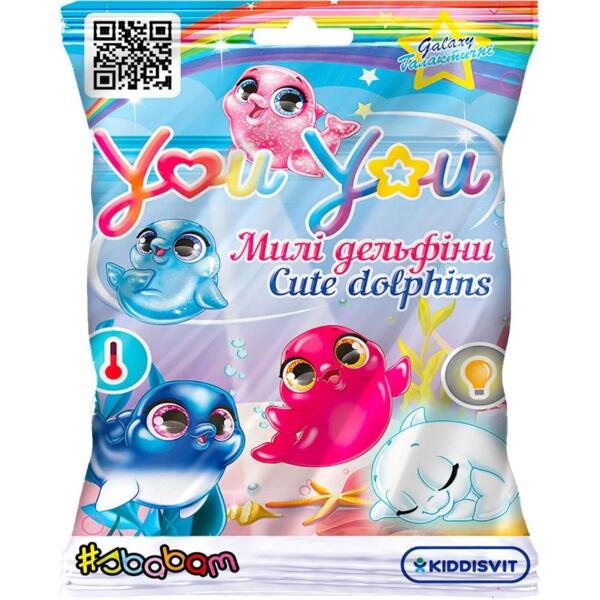Коллекционная фигурка-сюрприз YOU YOU – МИЛЫЕ ДЕЛЬФИНЫ (в диспл.)