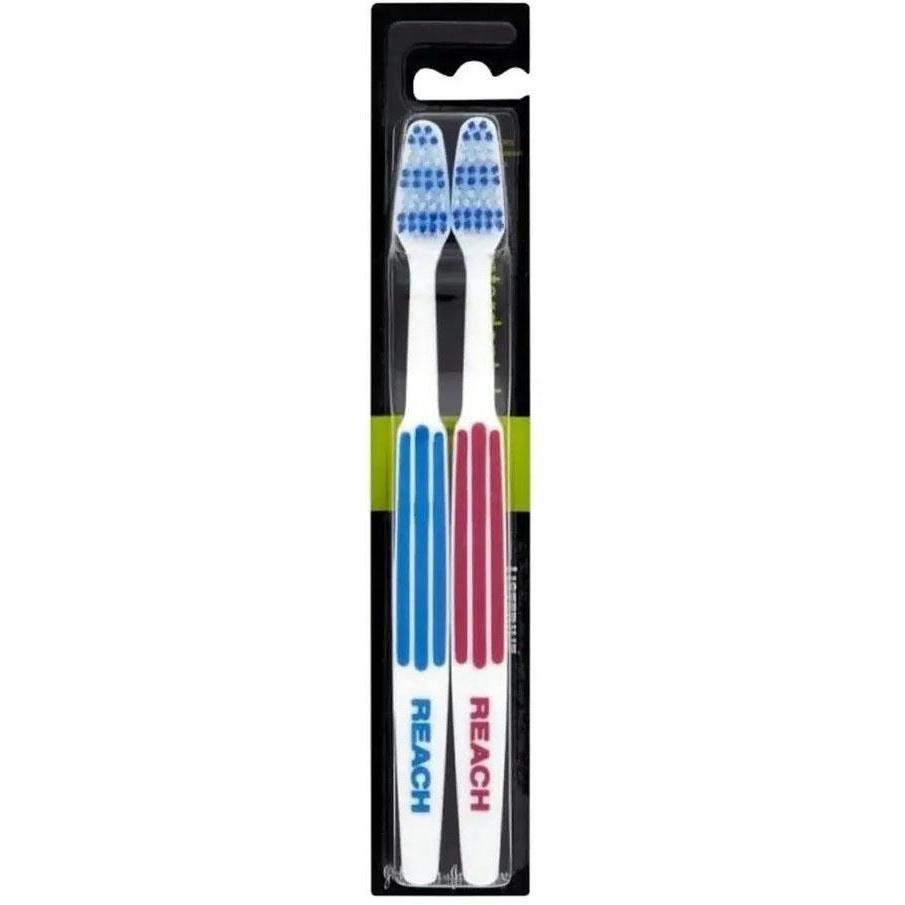 Зубная щетка Reach Interdental Medium Twin Pack красно-синяя 2 шт фото 1