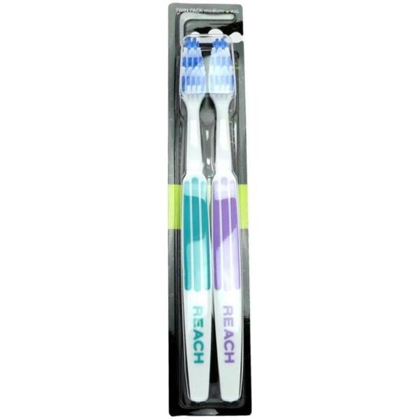 

Зубная щетка Reach Interdental Medium Twin Pack бирюзово-сиреневая 2 шт