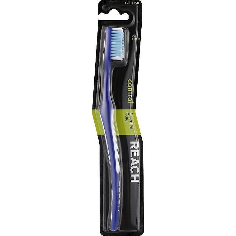 Зубна щітка Reach Control Medium Toothbrush Синя 1 штфото1