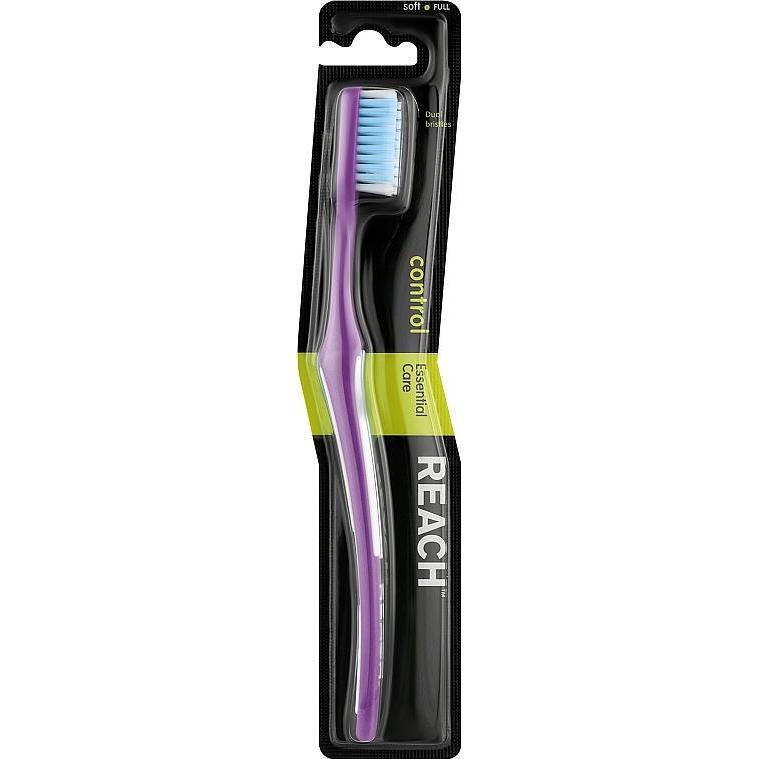 Зубна щітка Reach Control Medium Toothbrush Фіолетова 1 штфото1