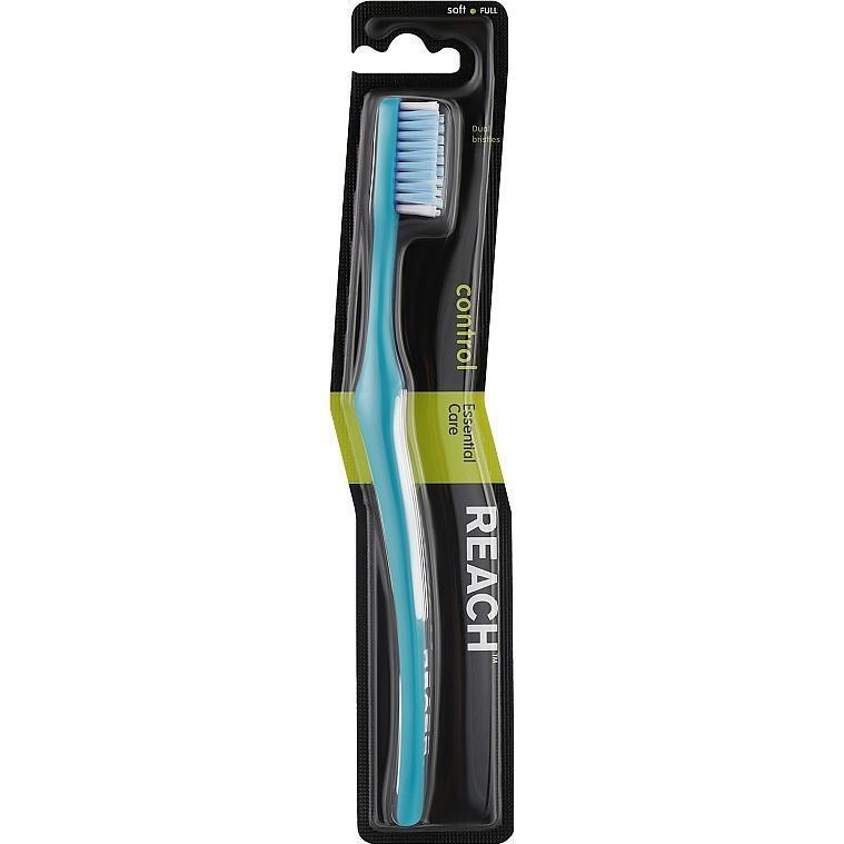 Зубна щітка Reach Control Medium Toothbrush Блакитна 1 штфото1