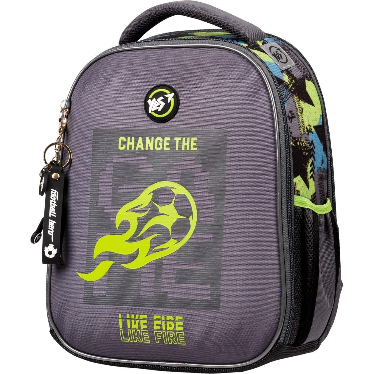 Рюкзак шкільний каркасний Yes Football H-100фото1