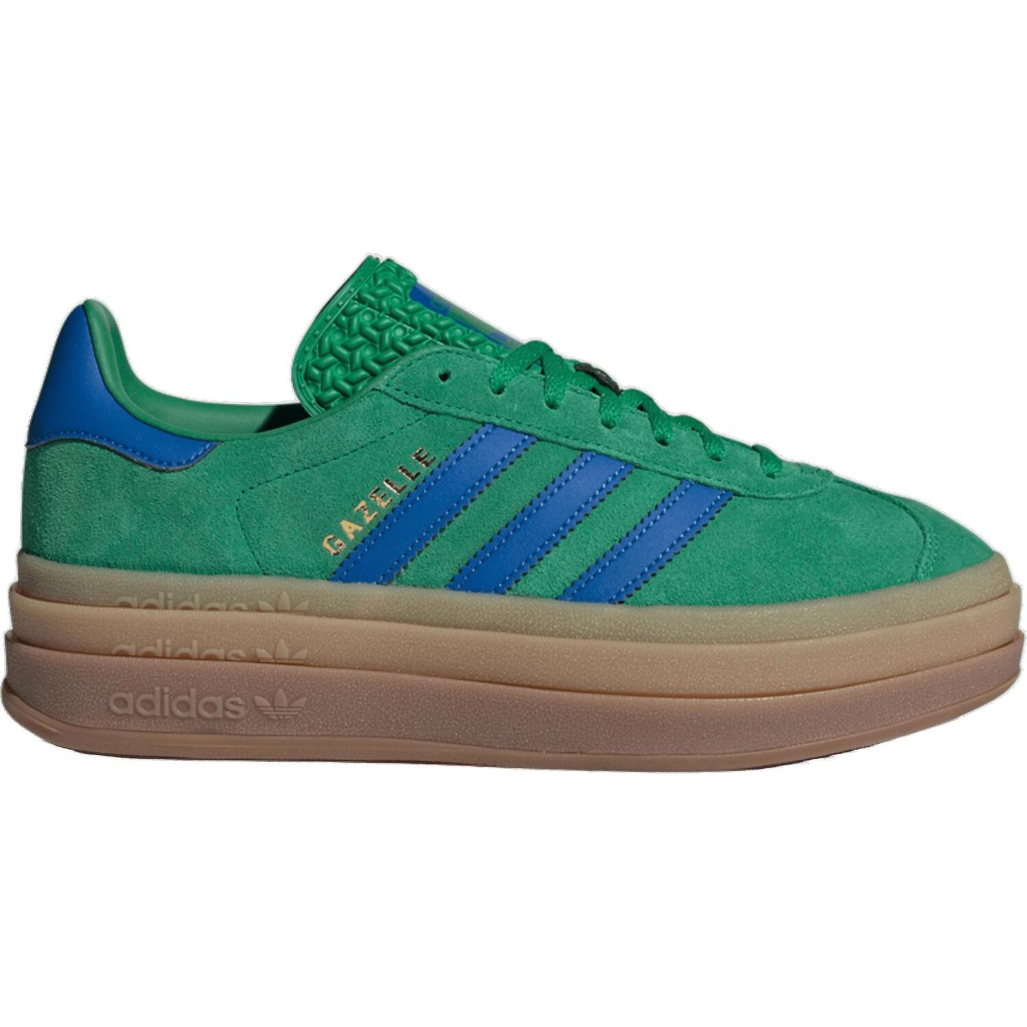 Кеды женские Adidas Gazelle Bold W IE1370 38 (5 UK) зеленые