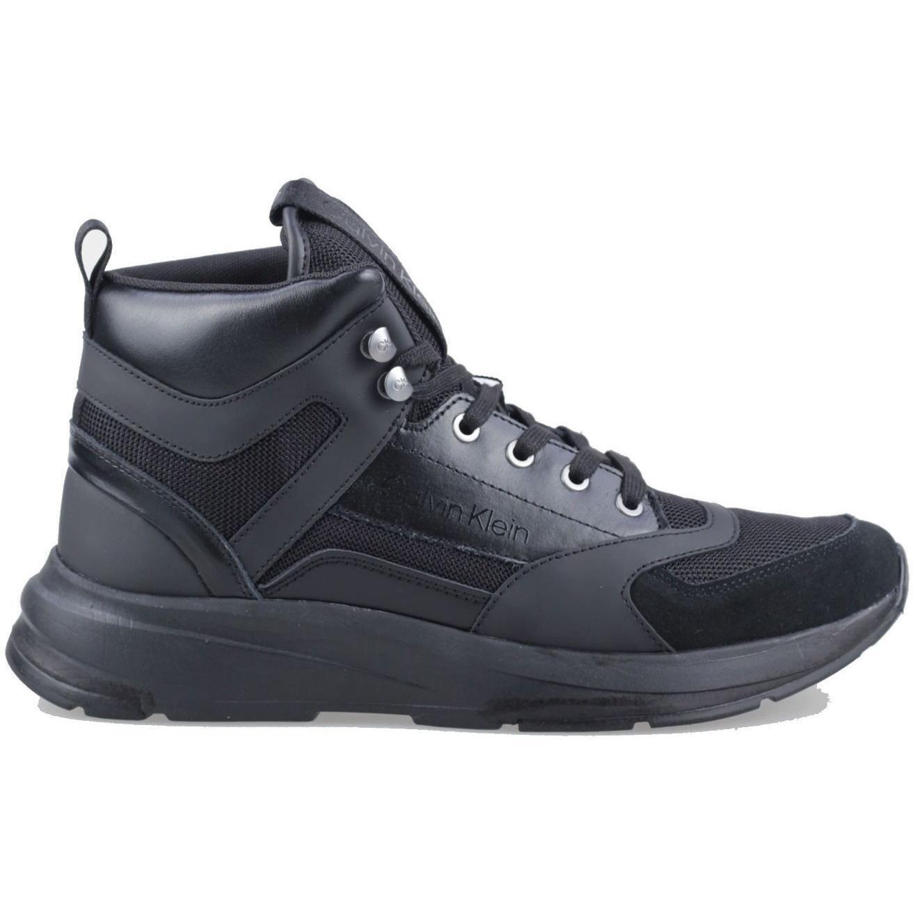 Сапоги мужские Calvin Klein Runner Sneaker Laceup Mesh HM0HM00816-0GJ 43 черные фото