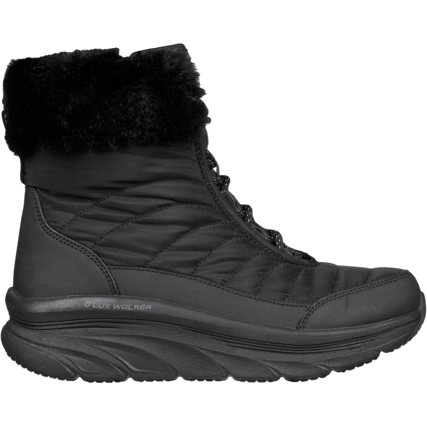 Сапоги дутики женские Skechers D'Lux Walker 167388 BBK 38 (8 US) черные