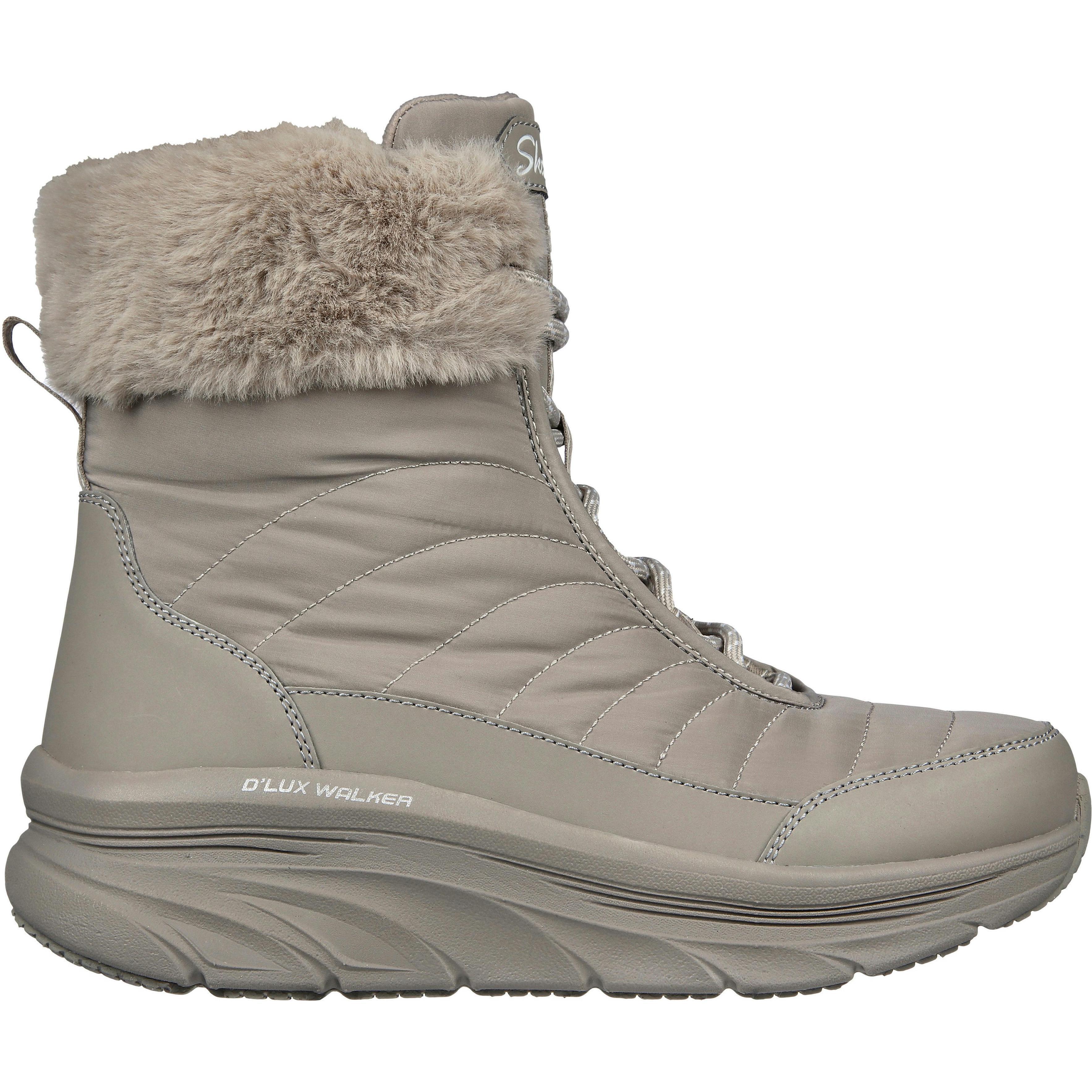 Сапоги дутики женские Skechers D'Lux Walker 167388 DKTP 38 (8 US) бежевые фото 1