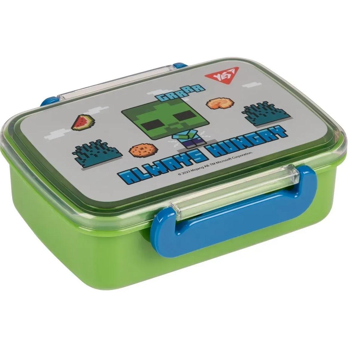 Ланч-бокс Yes Minecraft 420 мл, зелено-сірийфото1