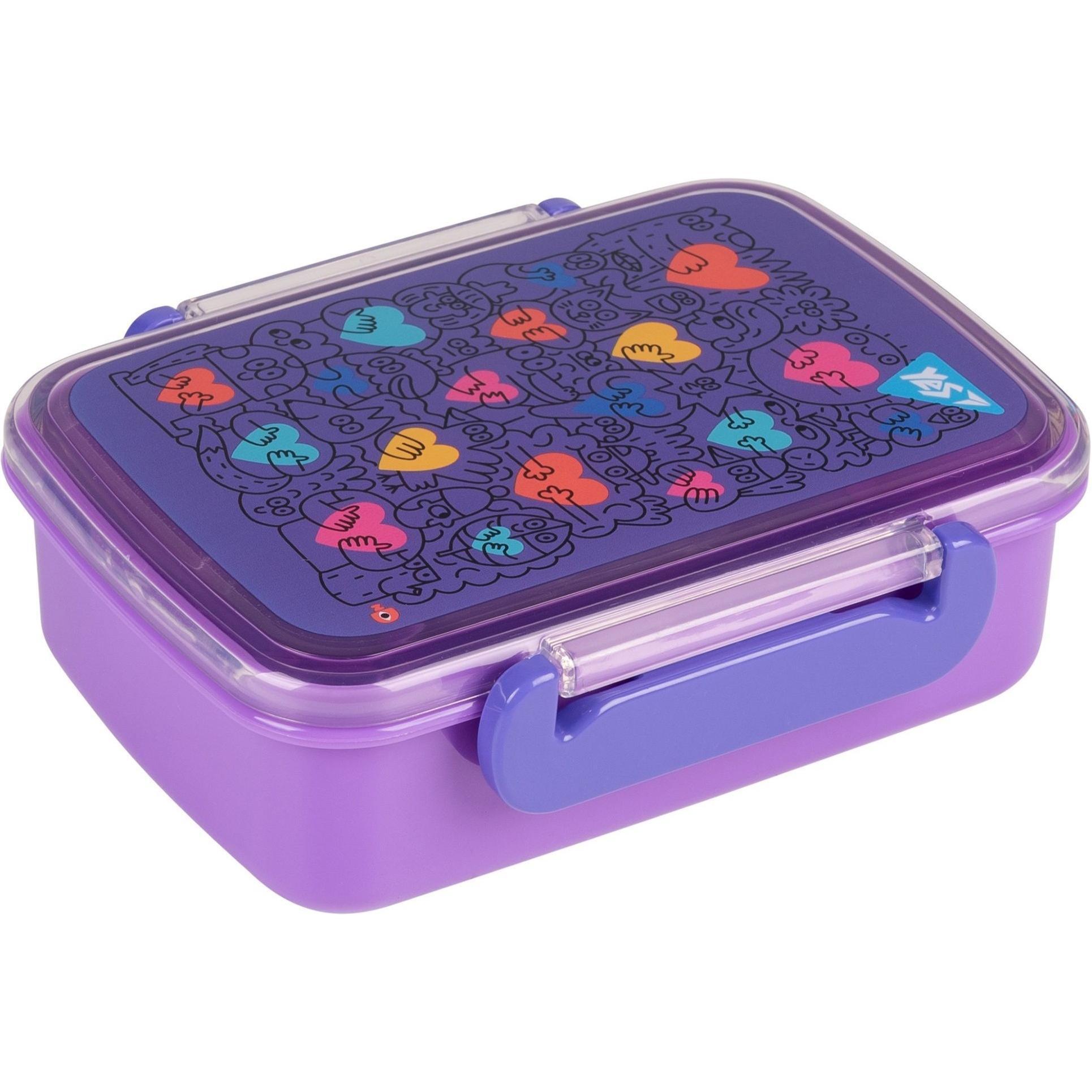 Ланч-бокс Yes Stand with Ukraine 420 мл фіолетовий (708061)фото1