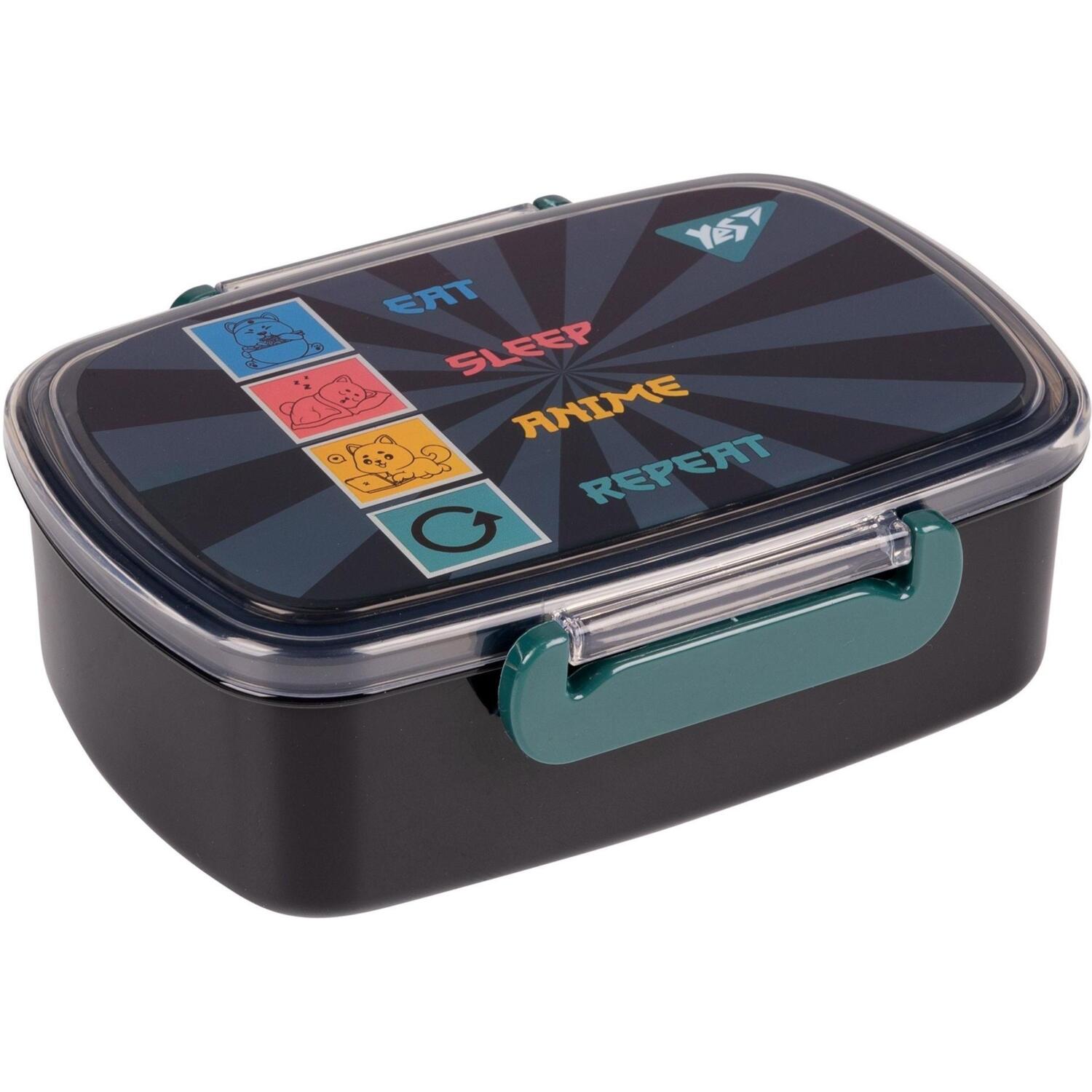 Ланч-бокс Yes Anime 750 мл чорний (708067)фото